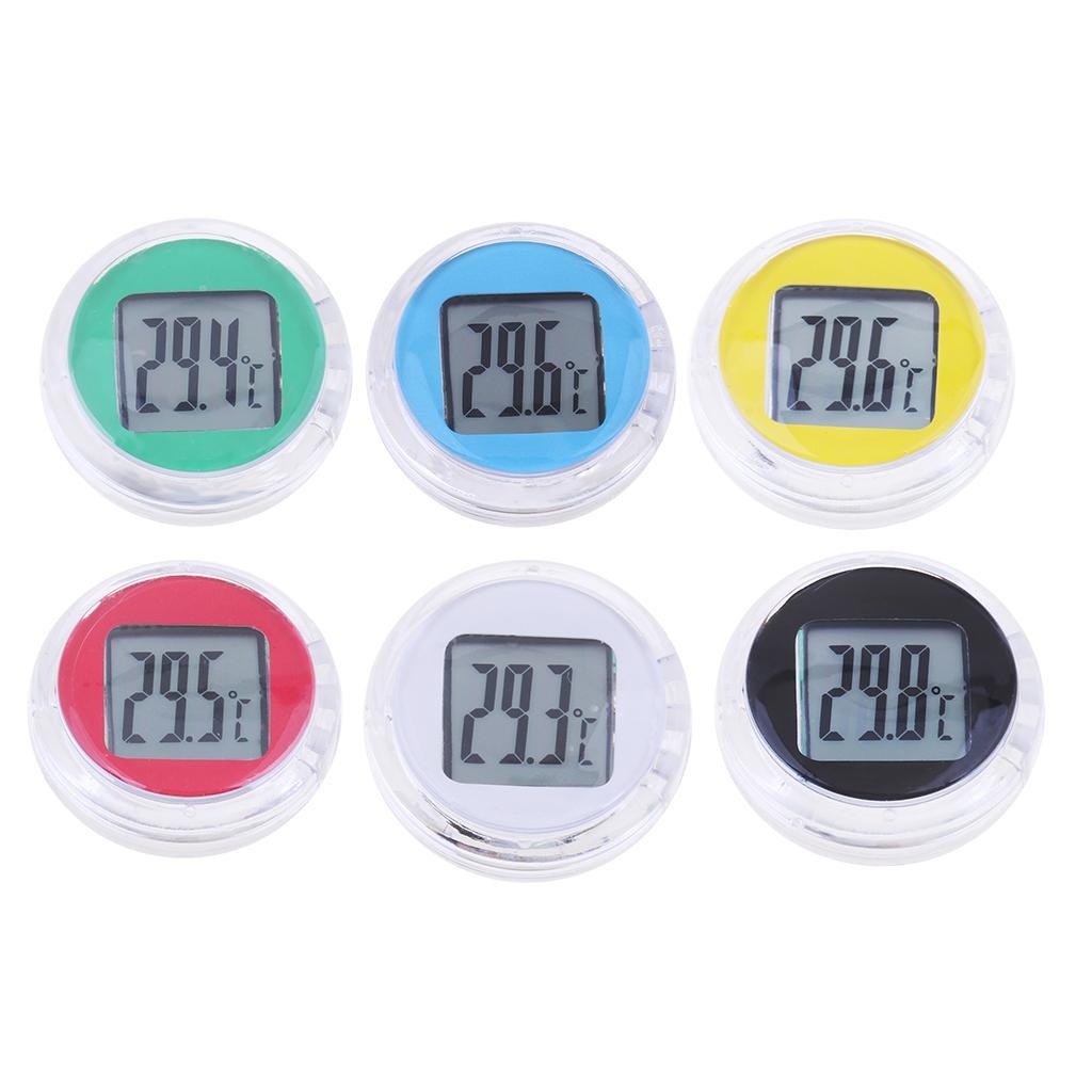 Motorcycle  Temperature Gauge - Digital Display - Red