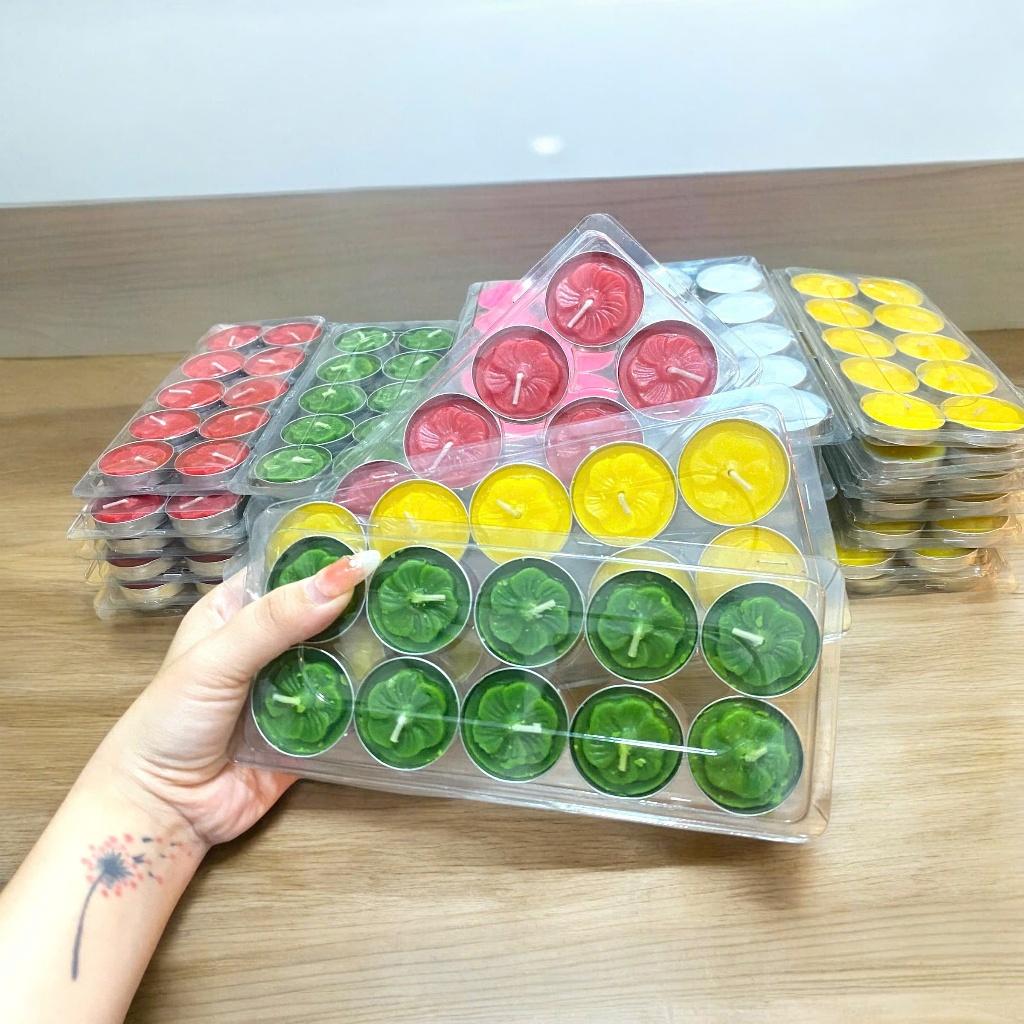 Hộp nến tealight 10 viên RỒNG VIỆT, nến thơm dâng ban thờ thần tài, ban gia tiên, dâng sao giải hạn
