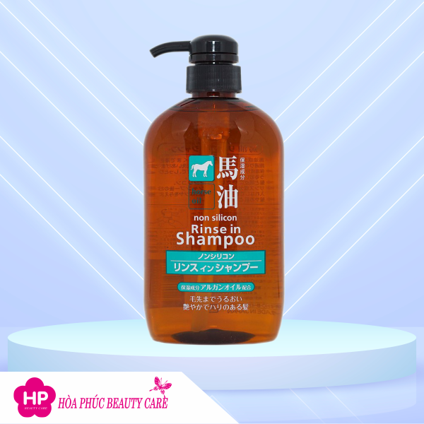 Dầu Gội - Xả 2 Trong 1 Phục Hồi Tóc Hư Tổn Chiết Xuất Từ Dầu Ngựa Deve Horse Oil Rinse In Shampoo (600mL)