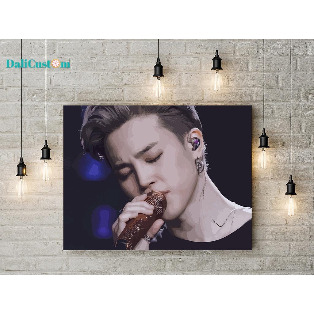 Tranh Tô Màu Số Hóa Jimin BTS On Stage 36 màu Căng Khung Sẵn 50x40cm