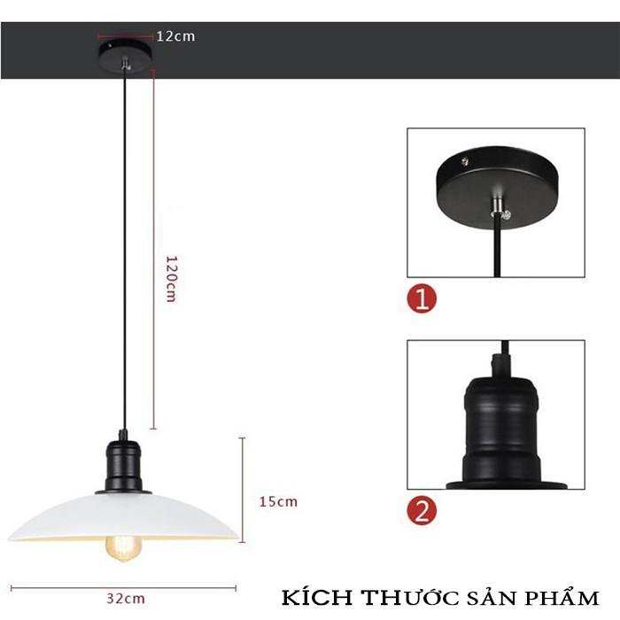 ĐÈN THẢ CHAO SẮT TRANG TRÍ TRẦN NHÀ SIÊU ĐẸP + LED EDISON 4W ÁNH SÁNG VÀNG