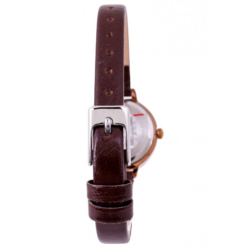 Đồng hồ chống nước dây da Julius Ja-979 Nâu
