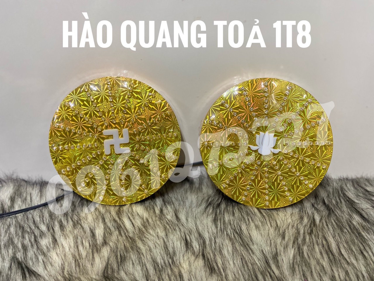 ĐÈN THỜ HÀO QUANG LED 18 CM TOẢ