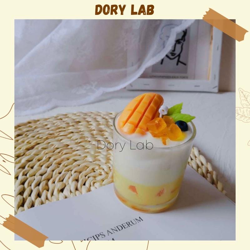 Nến Thơm Ly Kem Xoài Trái Cây Handmade Không Khói - Dory Lab