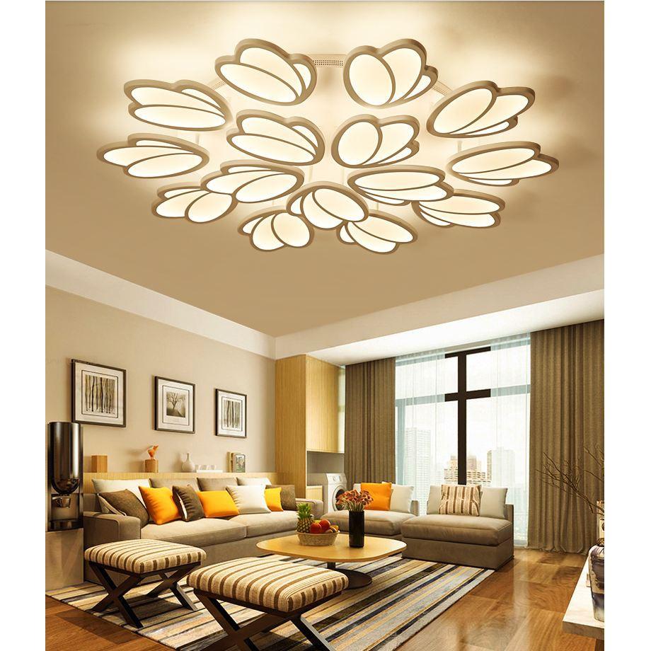 Đèn trần LED ZIGG 15 ánh hoa hiện đại trang trí nội thất
