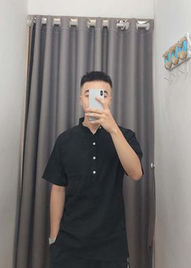 Áo Đũi Nam Đen Trơn AODUIDEN01 - Áo Đũi Đen