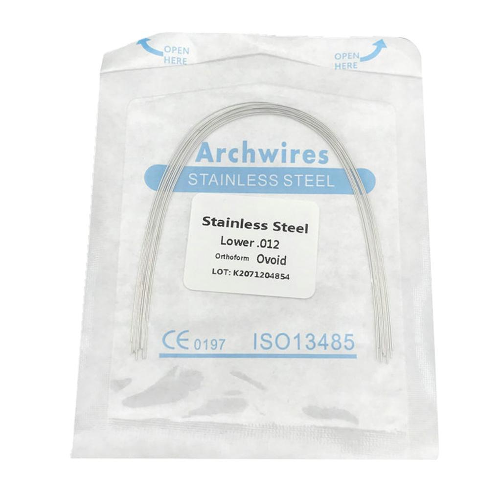 10 Packs Orthodontic Stainless Steel Super Elastic Arch Wire (round)