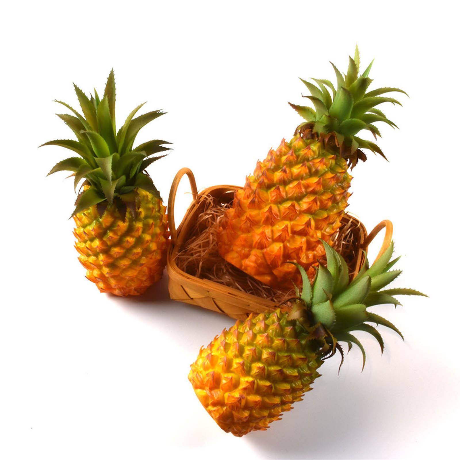 Artificial Pineapple Figurine  Fruit Decorative Crafts for Children Education Bedroom