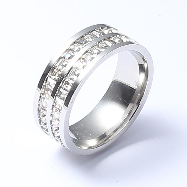Nhẫn Titan PT Jewelry &amp; Accessories N21 Women Nữ không đen không gỉ - Cao Su chiếc trang sứ