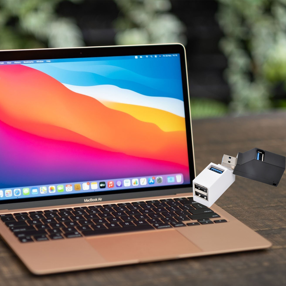 Bộ chia USB HUB 3 cổng tốc độ cao cho máy tính, Laptop, PC, Tivi, Ô tô, xe hơi, thiết bị ngoại vi nhỏ gọn Dan House USB3.02.0-Hàng chính hãng