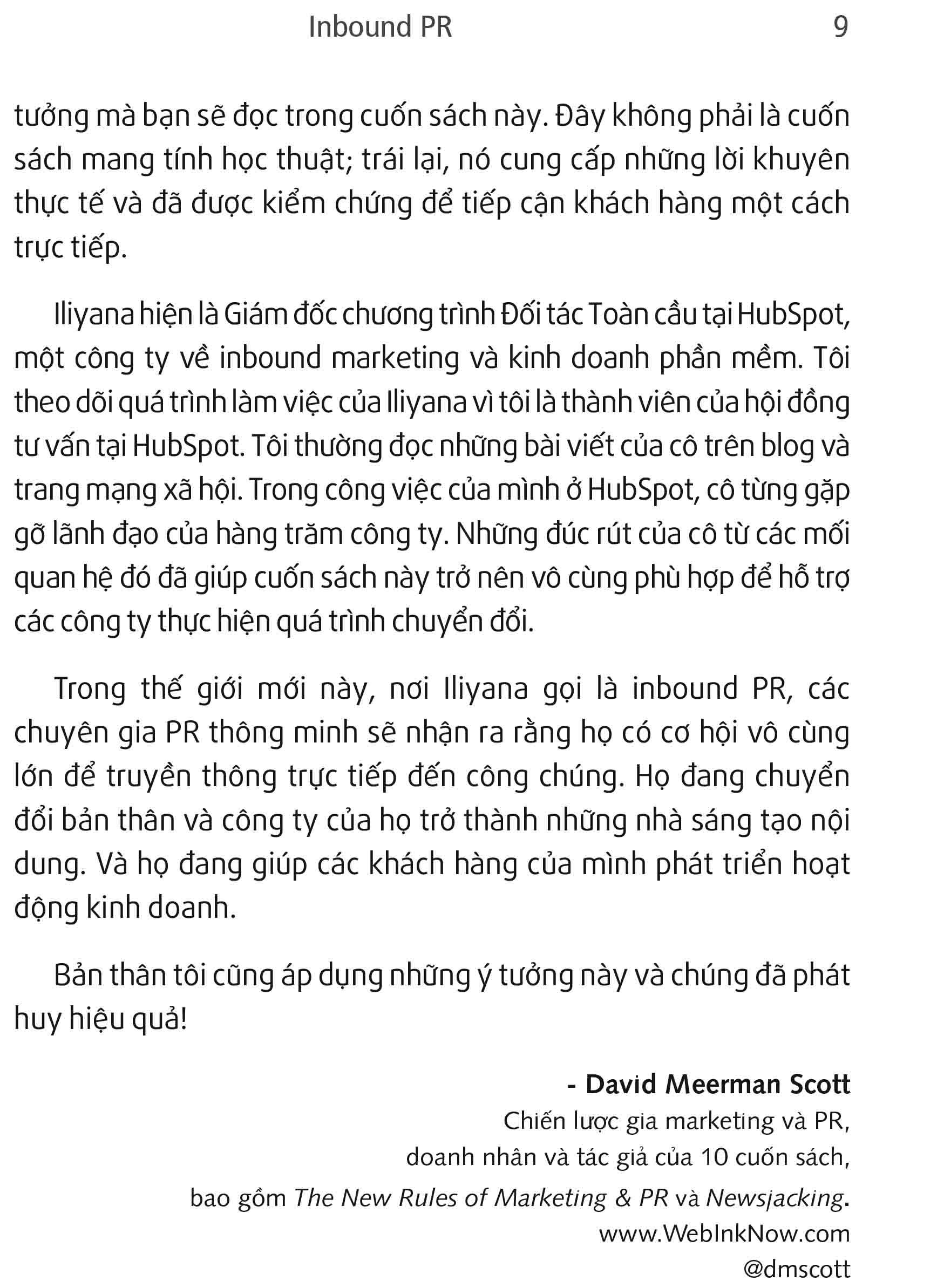 Sách Inbound PR - Dịch Chuyển Hoạt Động Theo Mô Hình Inbound