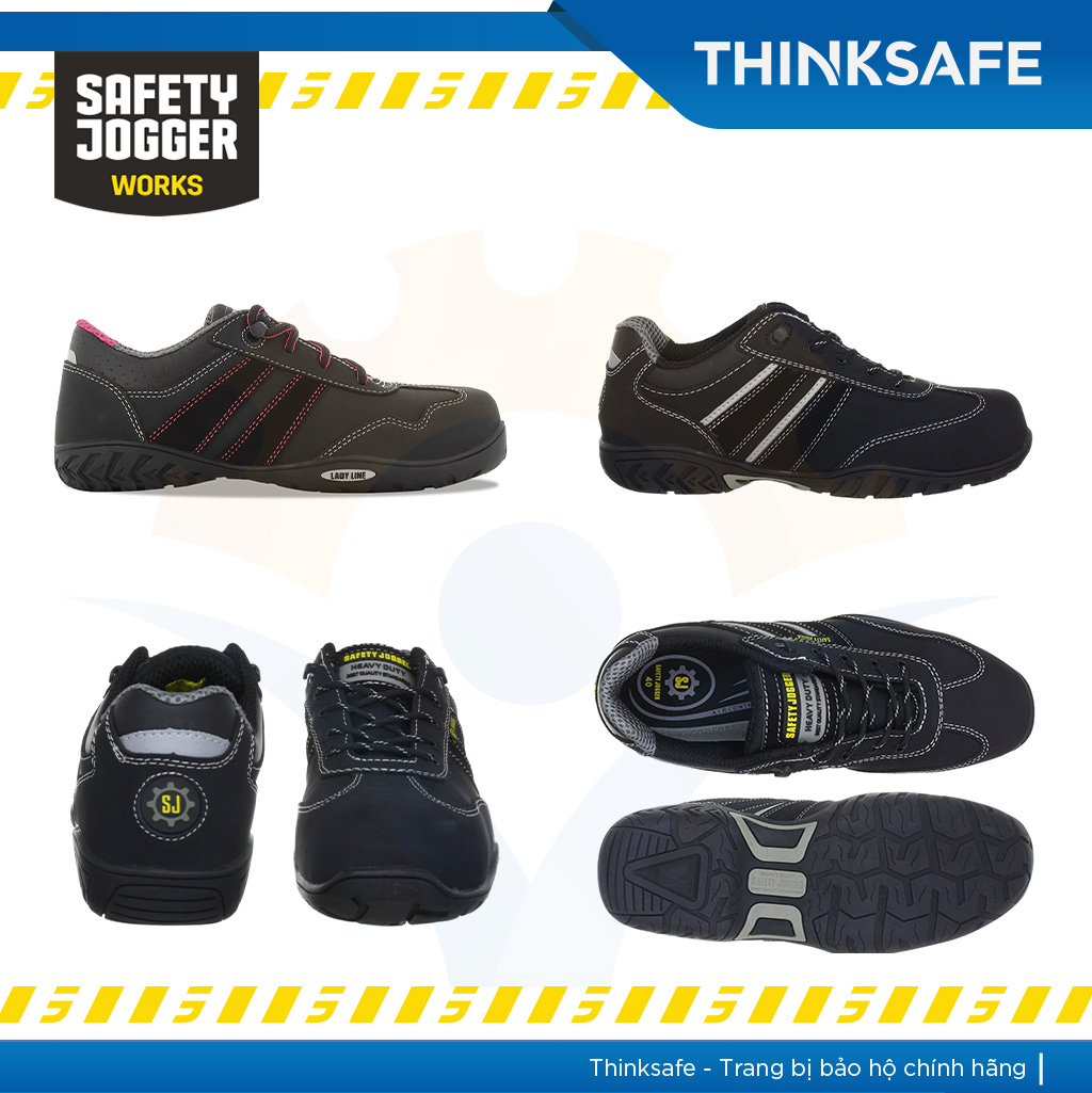 Giày bảo hộ lao động Safety Jogger Ceres S3 da bò, đế chống đinh, chống trượt, chống nước, chống dập ngón - Thinksafe