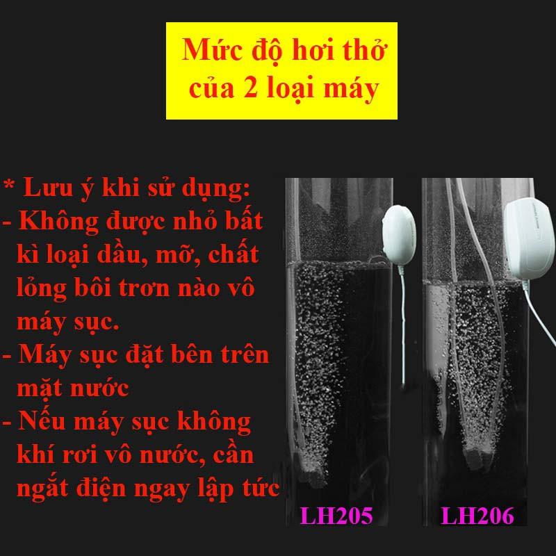 Máy sục oxy hồ cá , sục khí bể cá USB chuyên dụng LH loại ổ đơn , ổ kép cao cấp LK-9