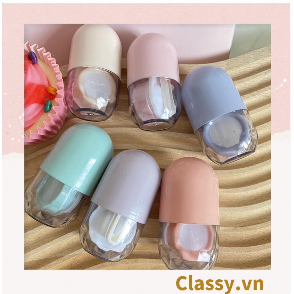 Khay đựng lens, kính áp tròng Classy đẹp hình trụ nhỏ gọn nhiều màu pastel PK1310