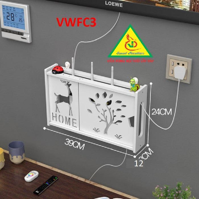 KỆ WIFI TREO TƯỜNG - TỦ KỆ ĐA NĂNG VWFC01- NỘI THẤT LẮP RÁP VIENDONG ADV