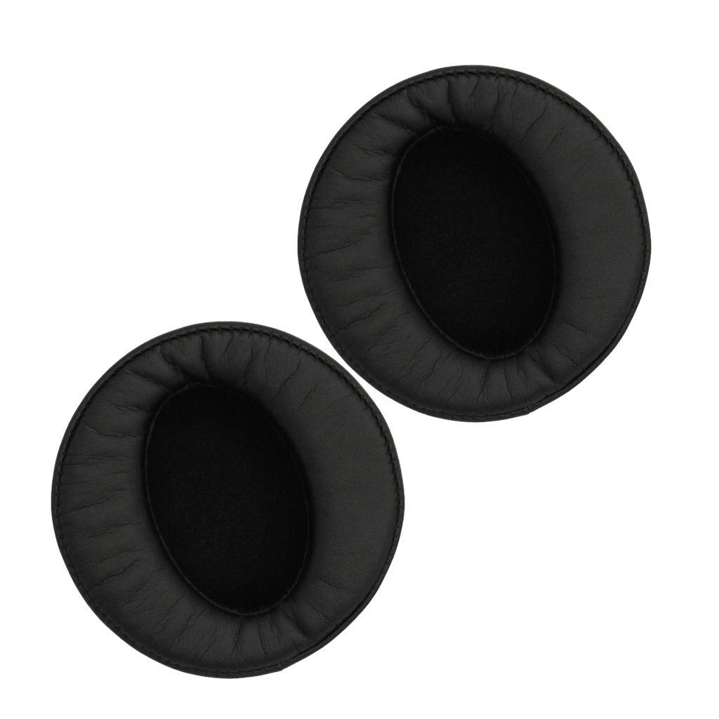 2Pairs Replacement Ear Pad Cushion Cover Earpads for Sony MDR-XB950BT MDR-XB950N1 MDR-XB950B1 Headset Black