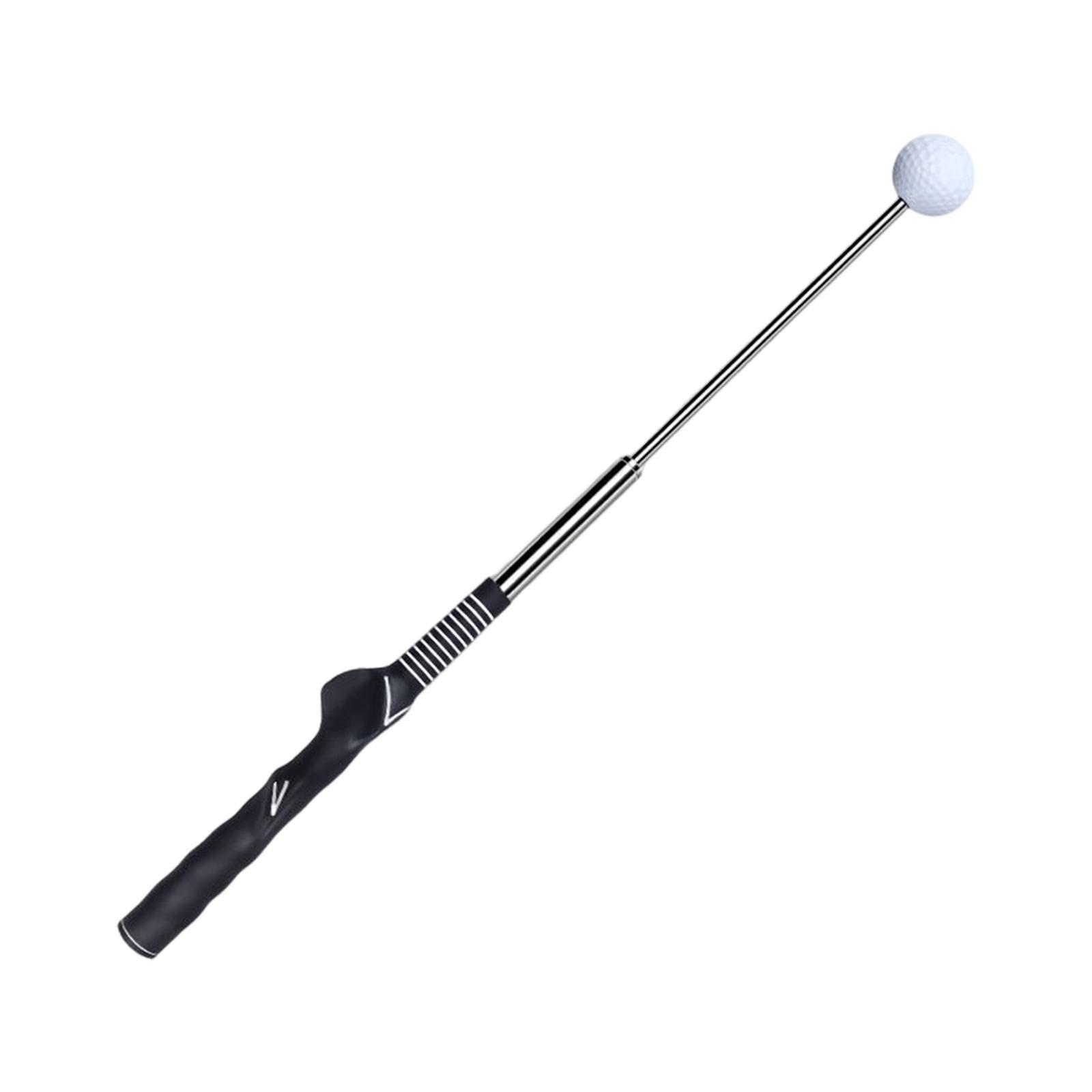 Telescopic Warm up Stick Practice Golf Swing Trainer Aid for Flexibility