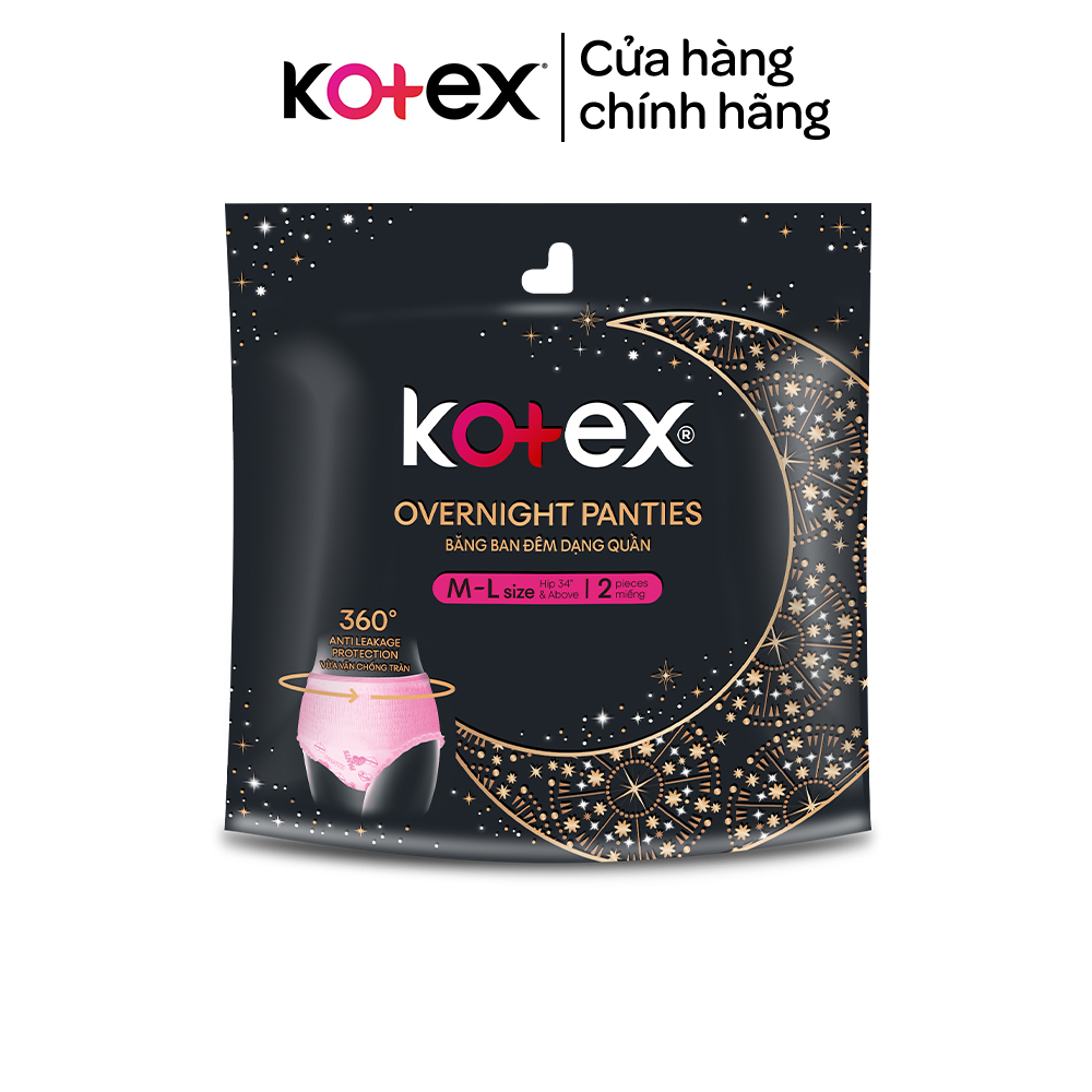 Kotex đêm dạng quần cõ M/L  2 quần