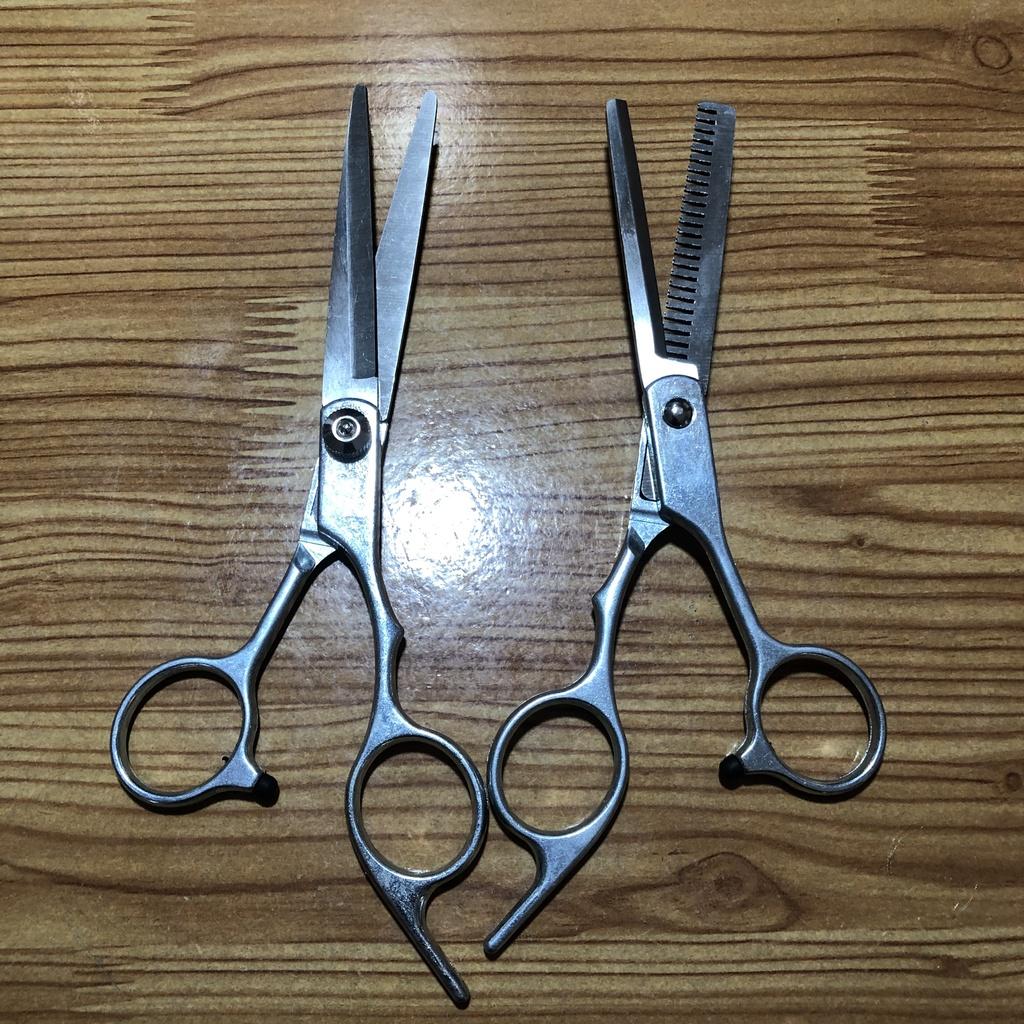 Bộ 2 kéo cắt tóc - Mello Pink Diamond professional barber scissors hairdressing