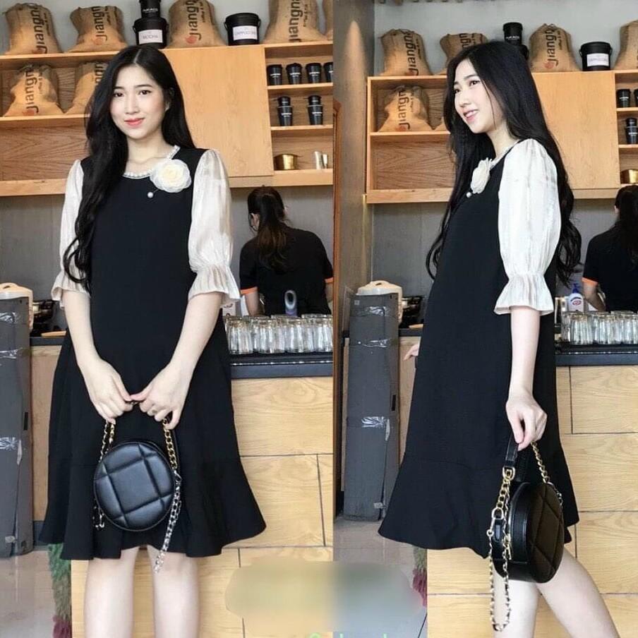 Váy bầu  cao cấpthiết kế sang chảnhchất siêu đẹpFree size dáng xuông 43~72kg