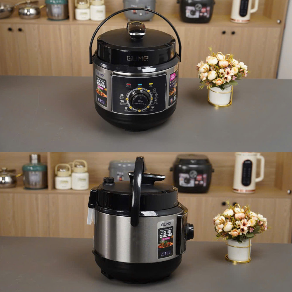 Nồi áp suất điện đa năng Gu Me Hàn Quốc GM-PC2838 dung tích 6L, công suất 1000W - Hàng chính hãng