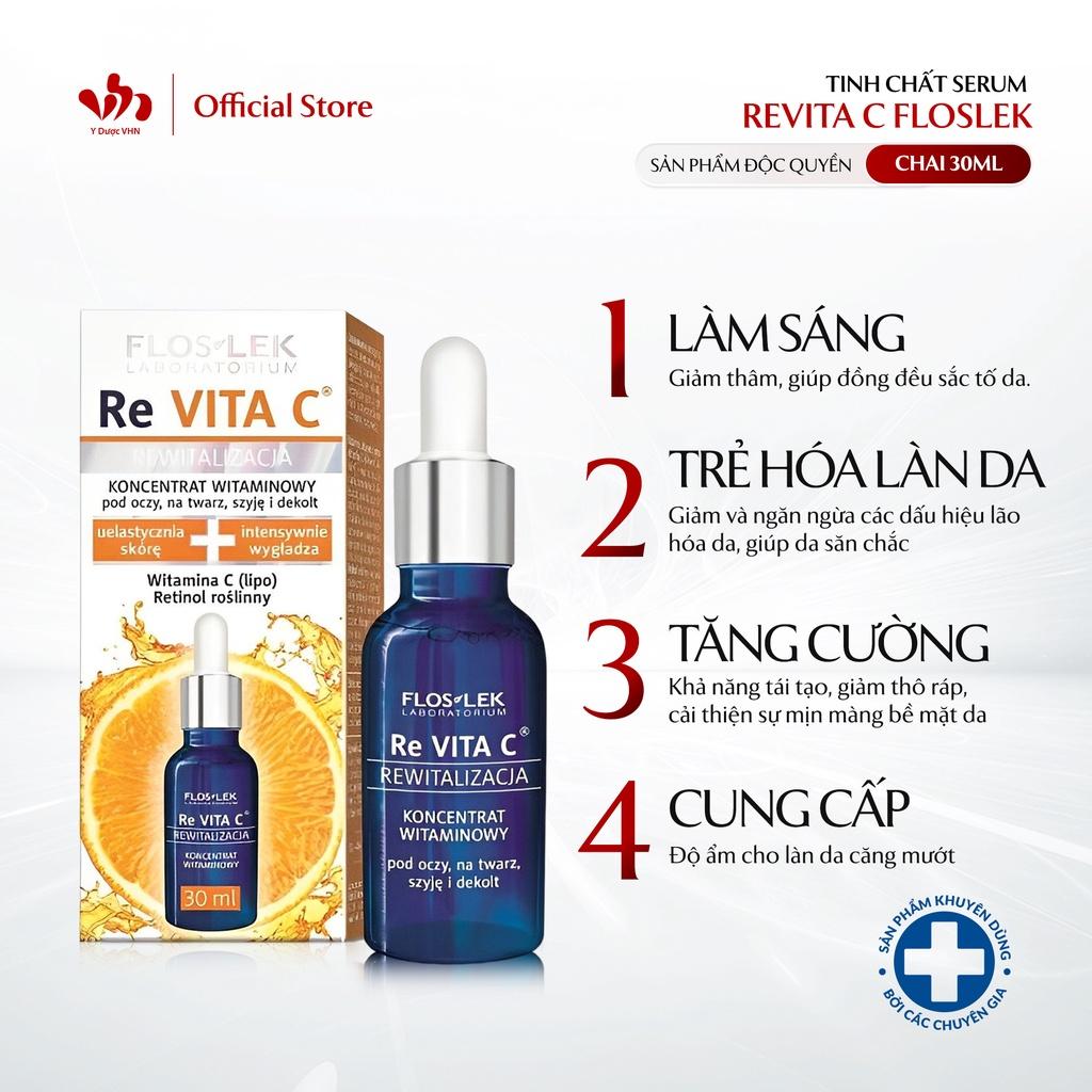 Tinh Chất Serum ReVITA C FLOSLEK Hỗ Trợ Sáng Da, Mờ Nám, Căng Bóng Làn Da Chai 30ml