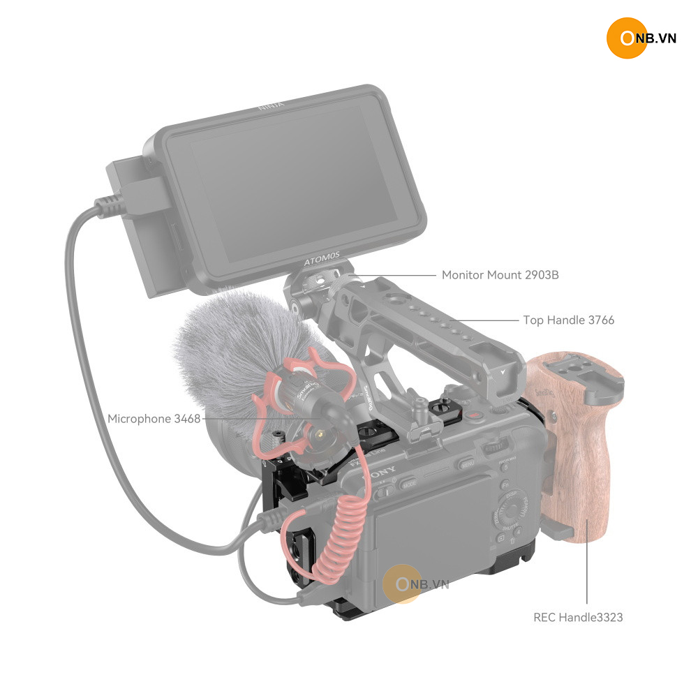 SmallRig Cage So-ny FX30 FX3 4183 mới nhất 2023