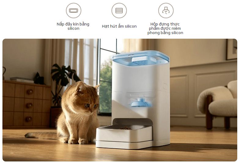 Máy cho thú cưng ăn thông minh Xiaomi Smart Pet Food Feeder 2 - GiaPhucStore | Hàng Chính Hãng