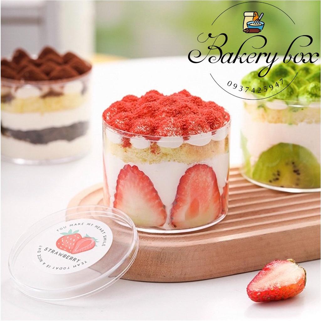 20 Hủ Mica Tròn Đựng Bánh Lạnh - Pudding -Tiramisu - Panna Cotta - Oreo Cheesecake - GD-2017