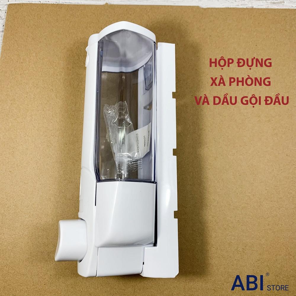 Hộp đựng dầu gội sữa tắm gắn tường, bình nhả nước rửa tay, xà phòng tắm bắt vít chắc chắn, hàng đẹp