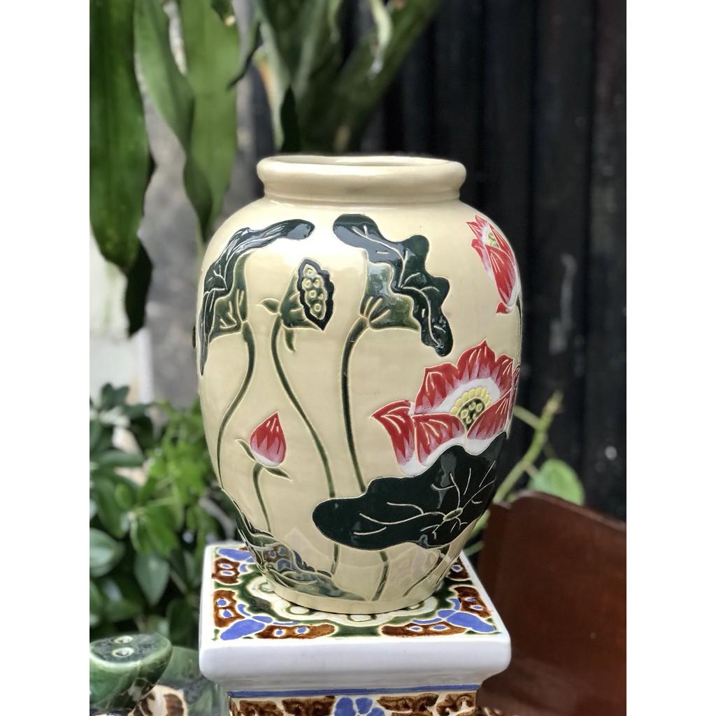 Bình Hoa Sen Gốm Sứ Nam Bộ 30