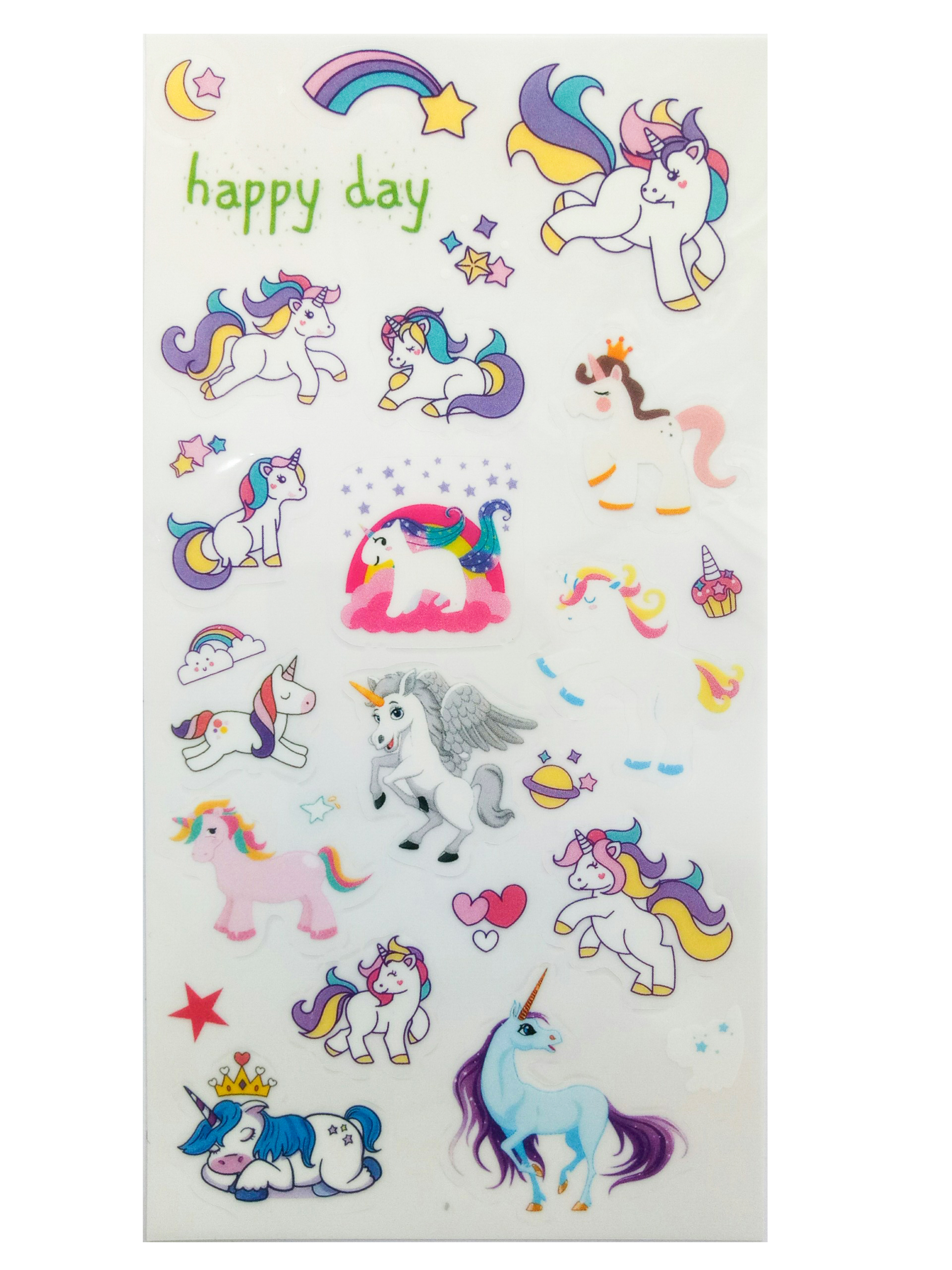 Bộ 6 tấm sticker trang trí Unicorn J08