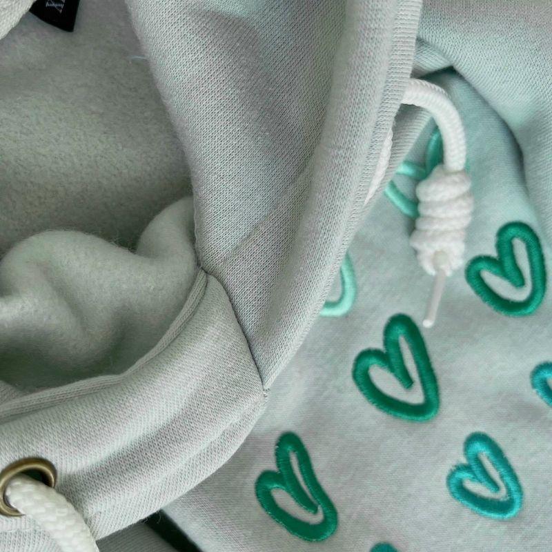 Áo hoodie nỉ ngoại cao cấp form rộng thêu tim mini,Áo khoác nỉ unisex nam nữ mẫu teen mặc hè chống lạnh,che nắng cực tốt