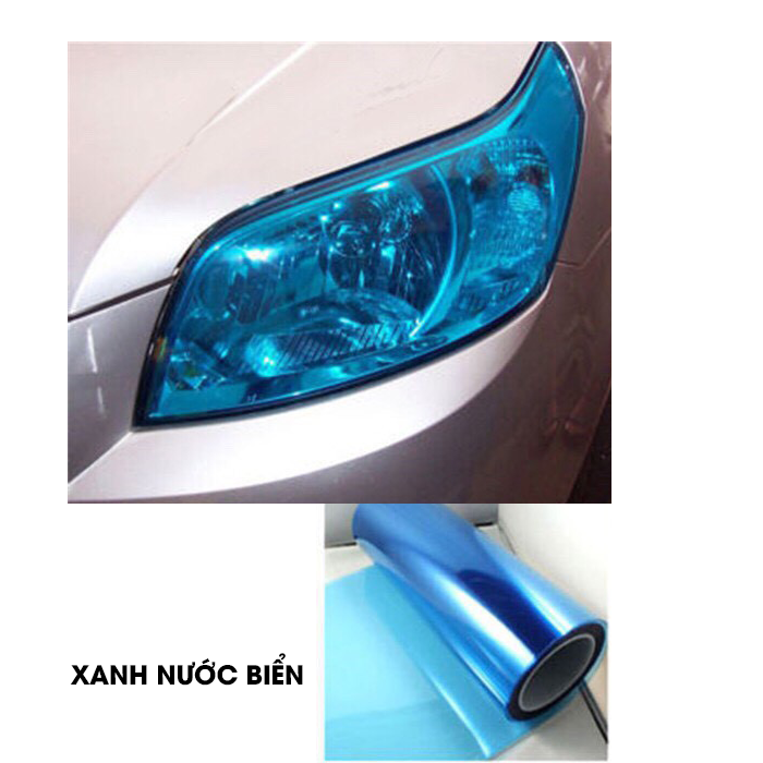 Decal dán đèn pha ô tô nhiều màu đỏ,xanh, vàng, đen thể thao và thời trang