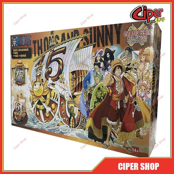 Loại 16cm - Mô hình thuyền tàu Thousand Sunny 15th one piece tau sunny - Figure One Piece