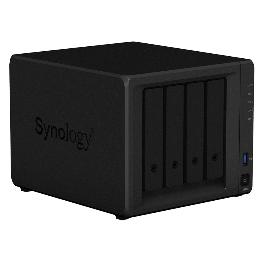 Ổ Cứng Mạng Synology NAS DS418 (Đen) - Hàng Chính Hãng