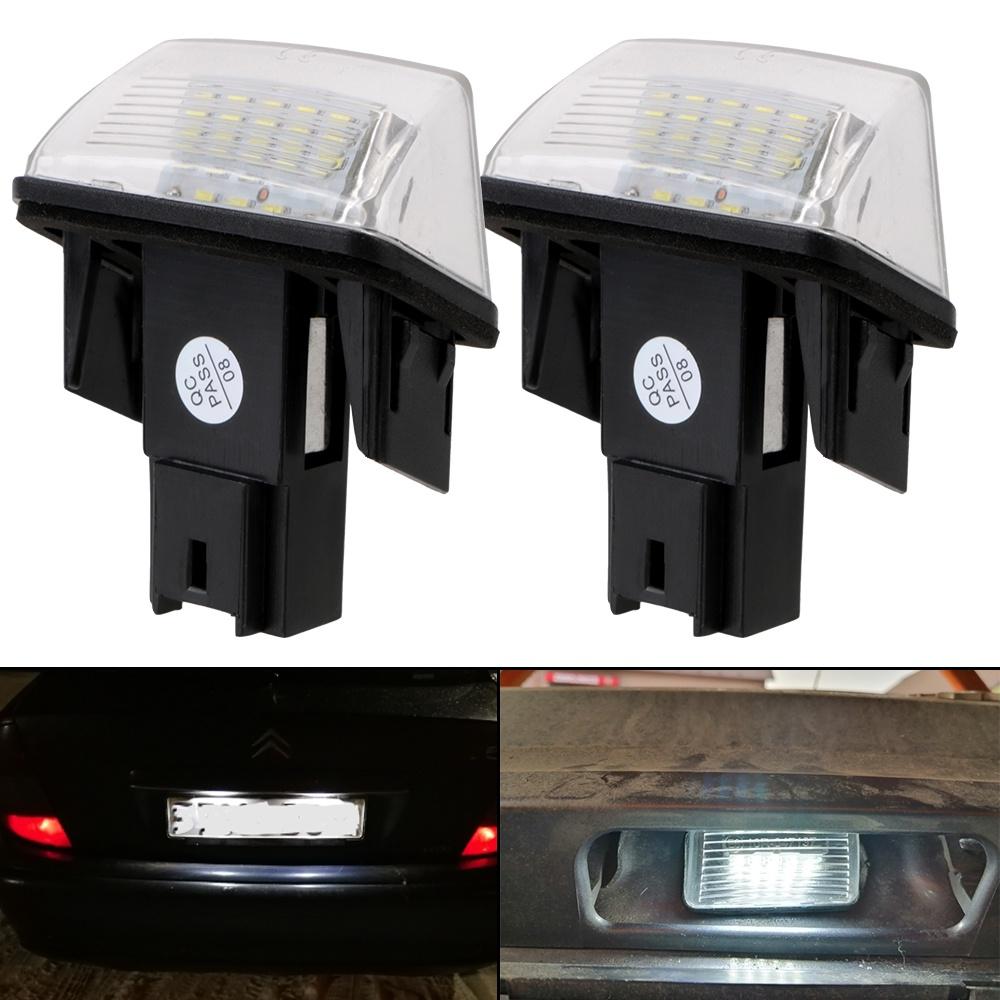 1 Cặp Đèn Led Chiếu Biển Số Xe Hơi Peugeot 206 207 306 307 308 5008 Cho Citroen C3 C4 C5 Berlingo Saxo Xsara Picasso