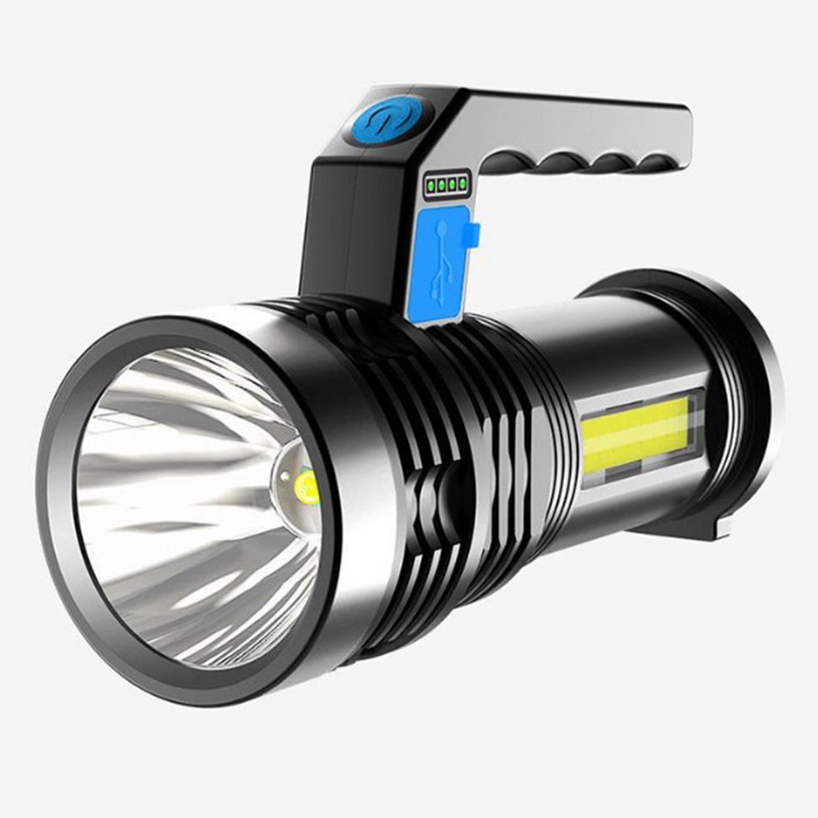 Super Bright LED Flashlight Rechargeable Searchlight Handheld Spotlight