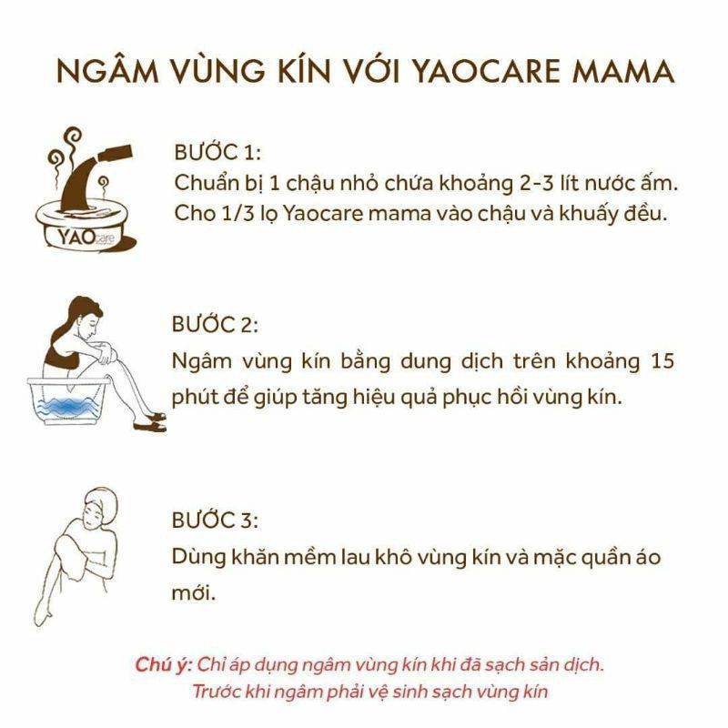 Thảo dược xông ngâm phụ khoa sau sinh Yaocare Mama ( chai 250ml)