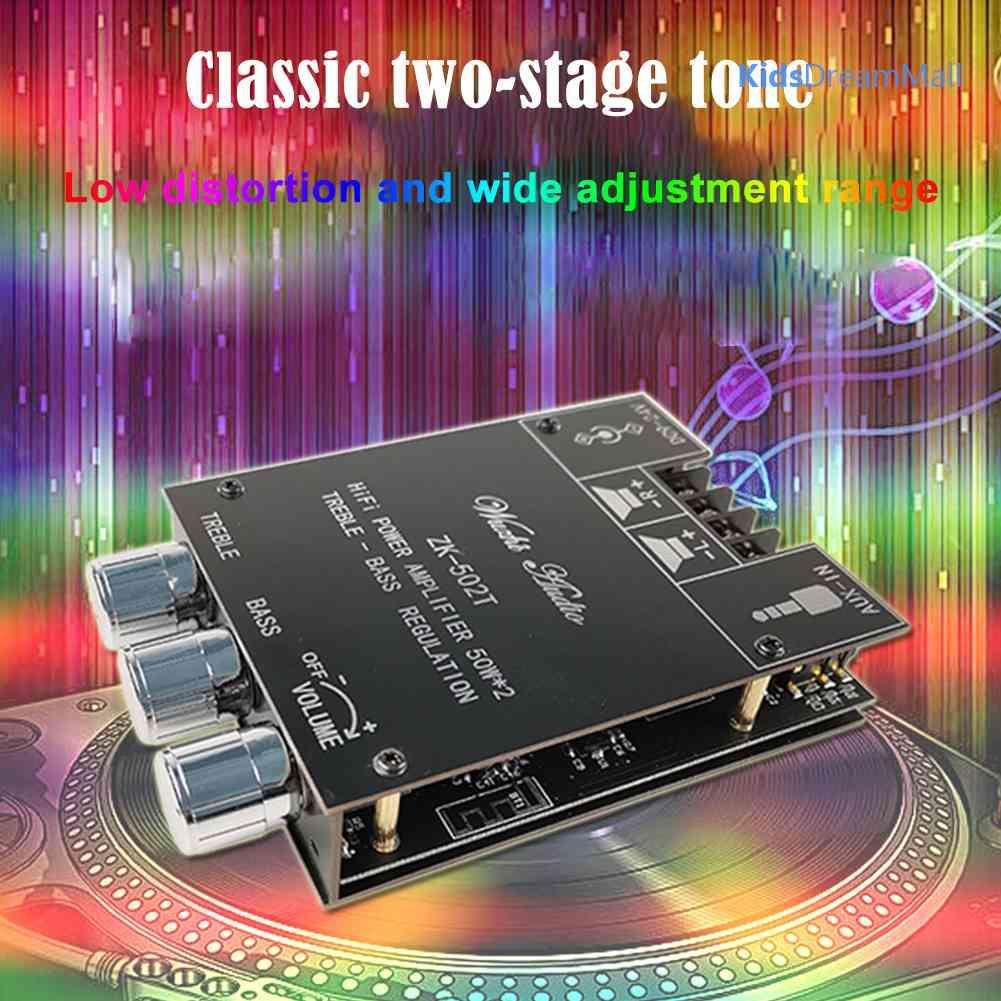 Mới Bảng Mạch Khuếch Đại Âm Thanh ZK-502T 50Wx2 HIFI 2.0