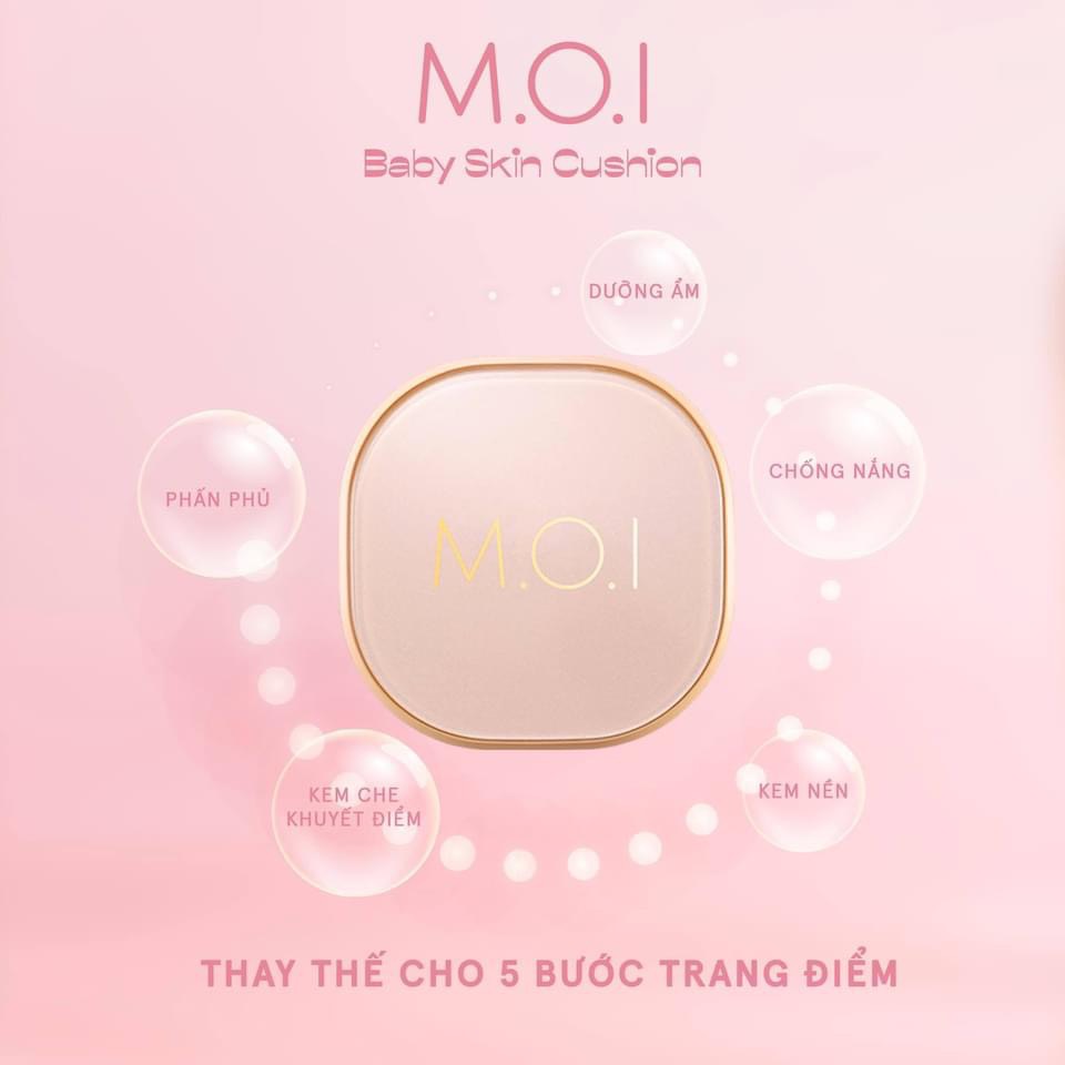 Phấn Nước M.O.I 5M BABY SKIN CUSHION Hồ Ngọc Hà (2021)