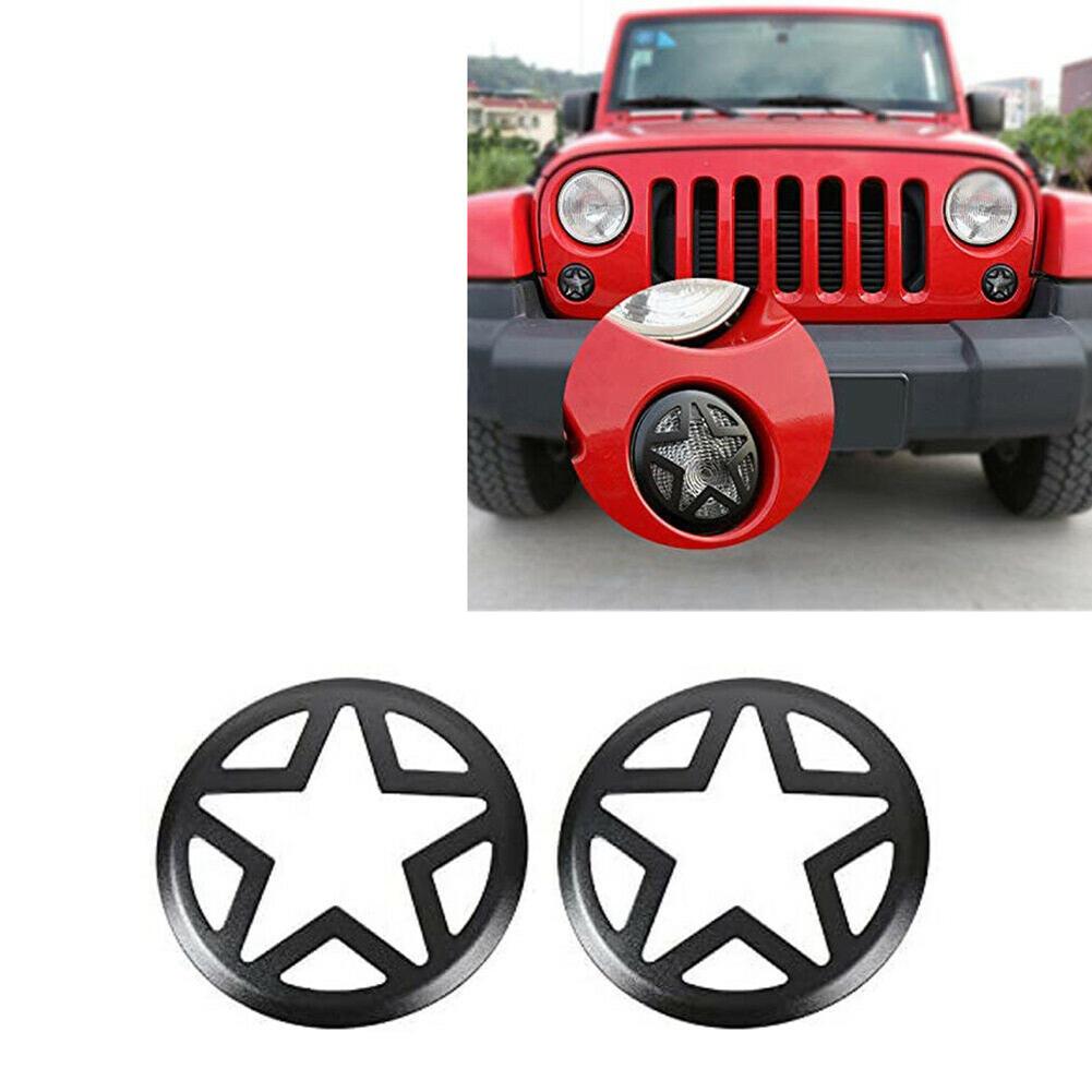 Mua Co 2 Pcs Front Turn Signal Light Cover Flasher Insert Guard Compatible  For Jeep Wrangler 2007-2017