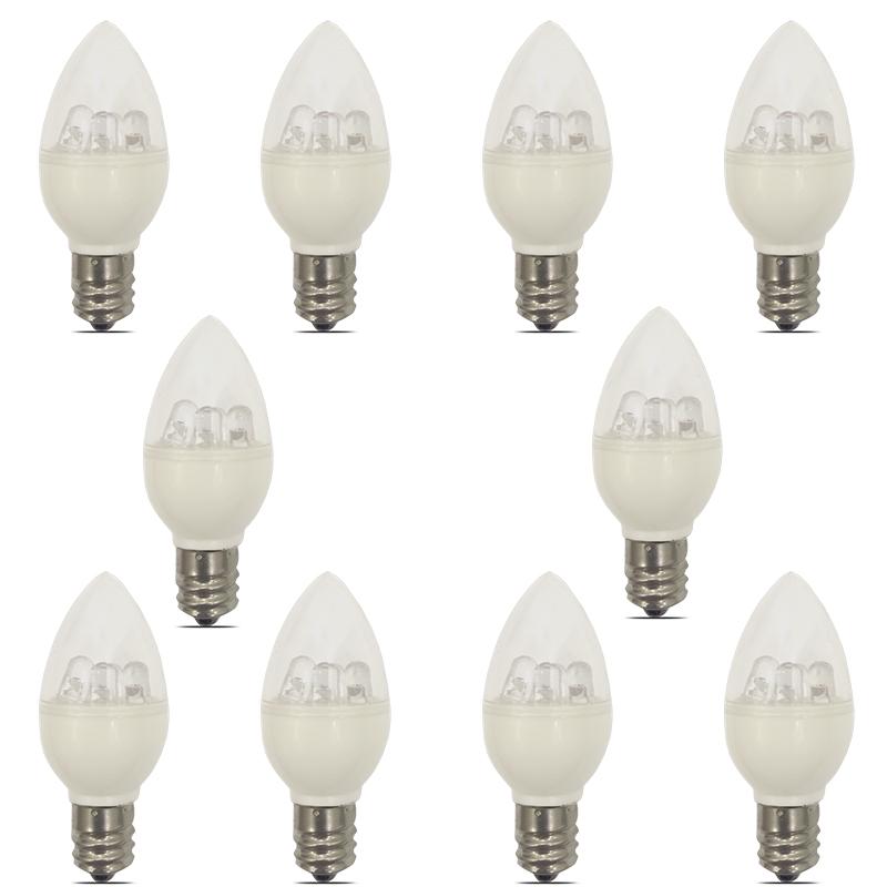 Bộ 10 Bóng Đèn LED Bulb Trái Ớt 1W Đổi Màu