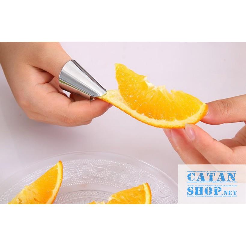 Bộ 2 bọc ngón tay Inox đa năng tách hạt, bóc rau củ quả, tách vỏ trái cây chống đứt tay, bảo vệ móng tay GD432-Bocvoinox