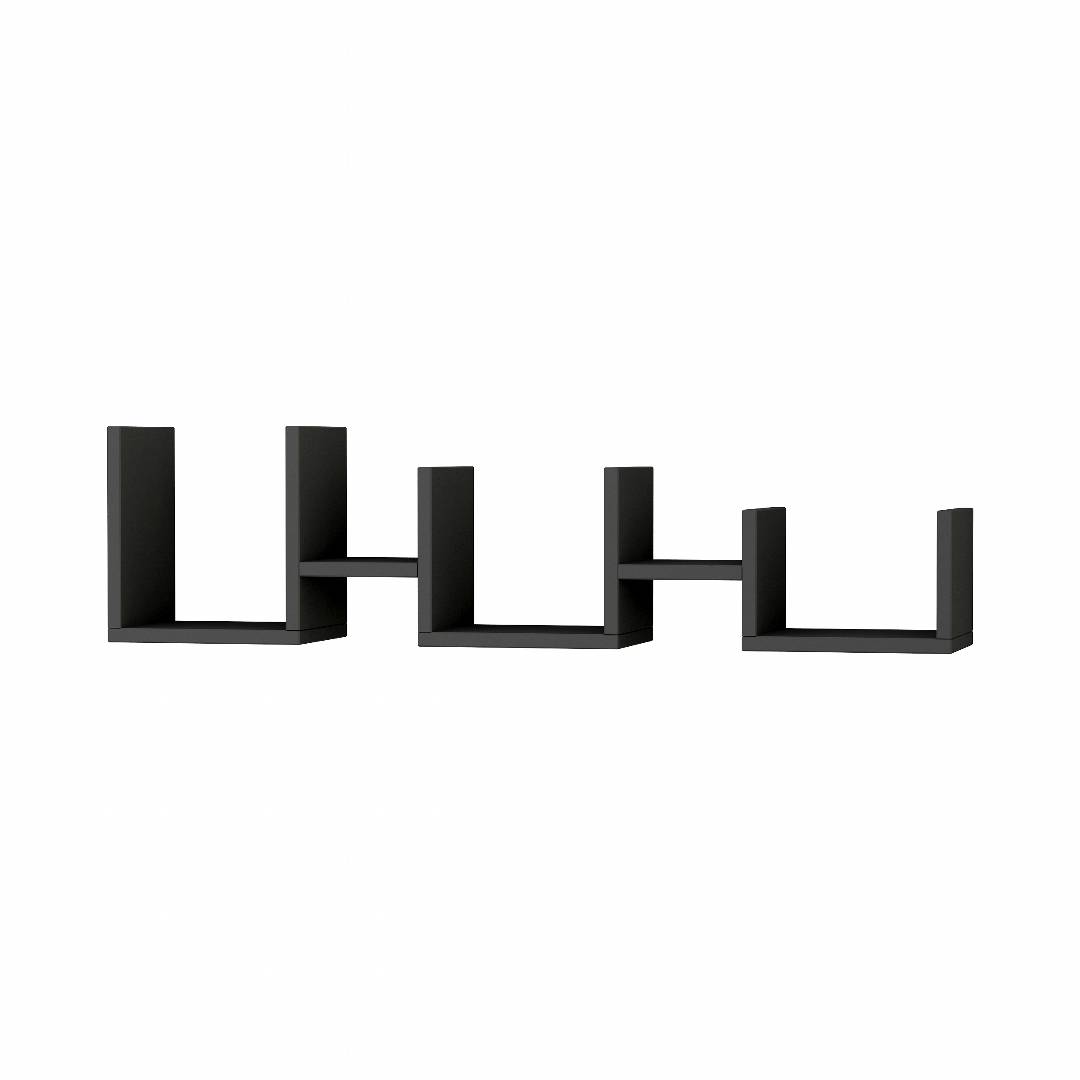 Kệ gỗ treo tường trang trí hiện đại SMLIFE Waseca  | Gỗ MDF dày 17mm chống ẩm | D100xR20xC25cm