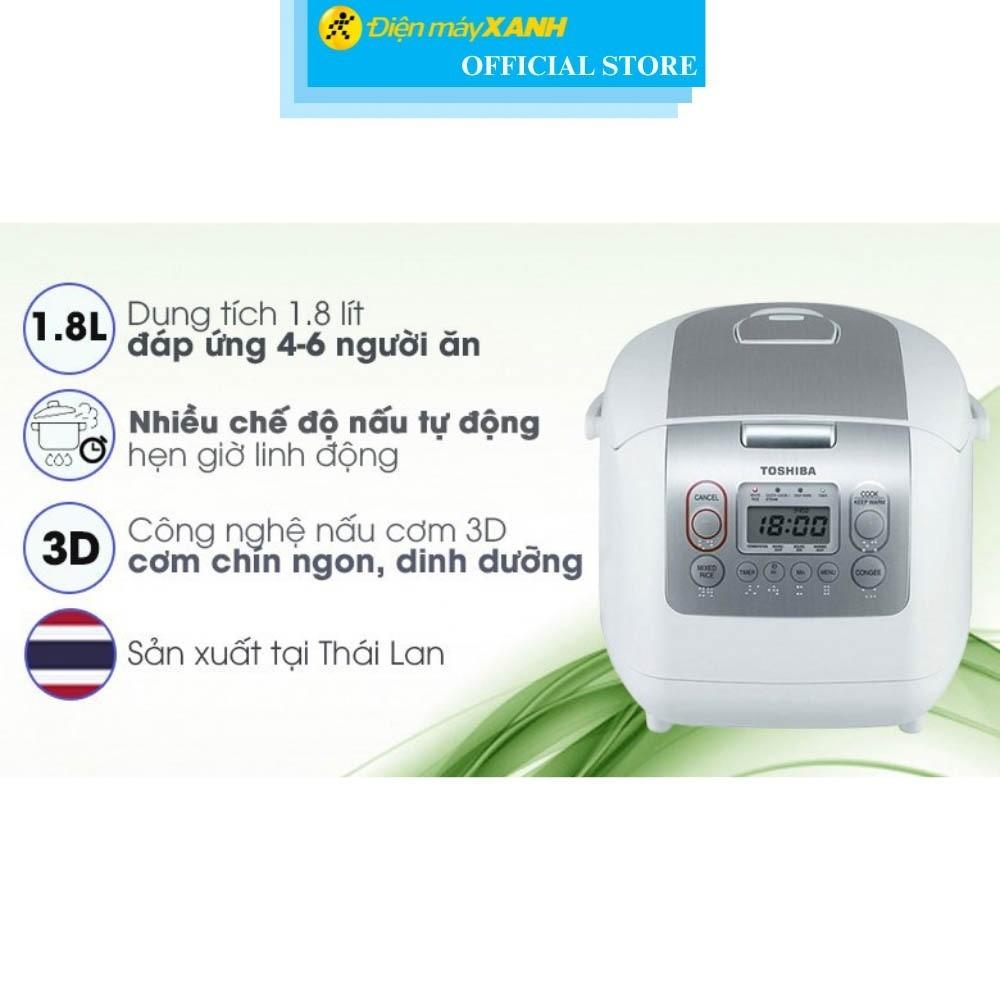 Nồi cơm điện tử Toshiba 1.8 lít RC-18NMFVN(WT) - Hàng chính hãng