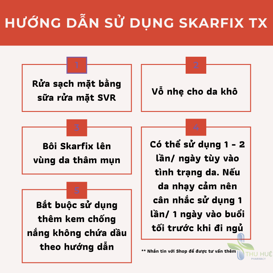 Kem Giảm Thâm Mụn Skarfix Tx 15g giảm thâm mụn, giảm nám mảng, tàn nhang, kem bôi y tế an toàn được bác sĩ Da Liễu khuyên dùng