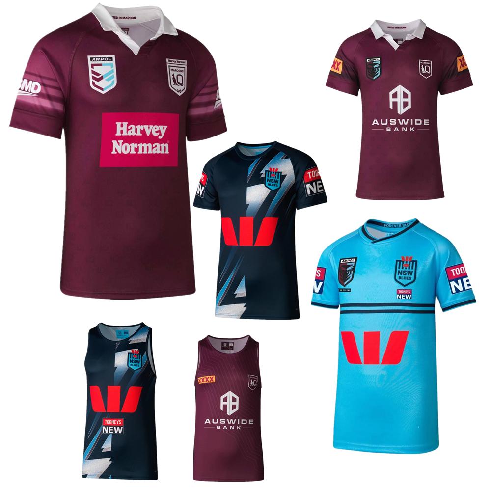 2023 2024 QUEENSLAND QLD MAROONS Áo bóng bầu dục bản địa NSW Blues Clash áo bóng bầu dục sân nhà Color: 2023 NSW vest Size: S