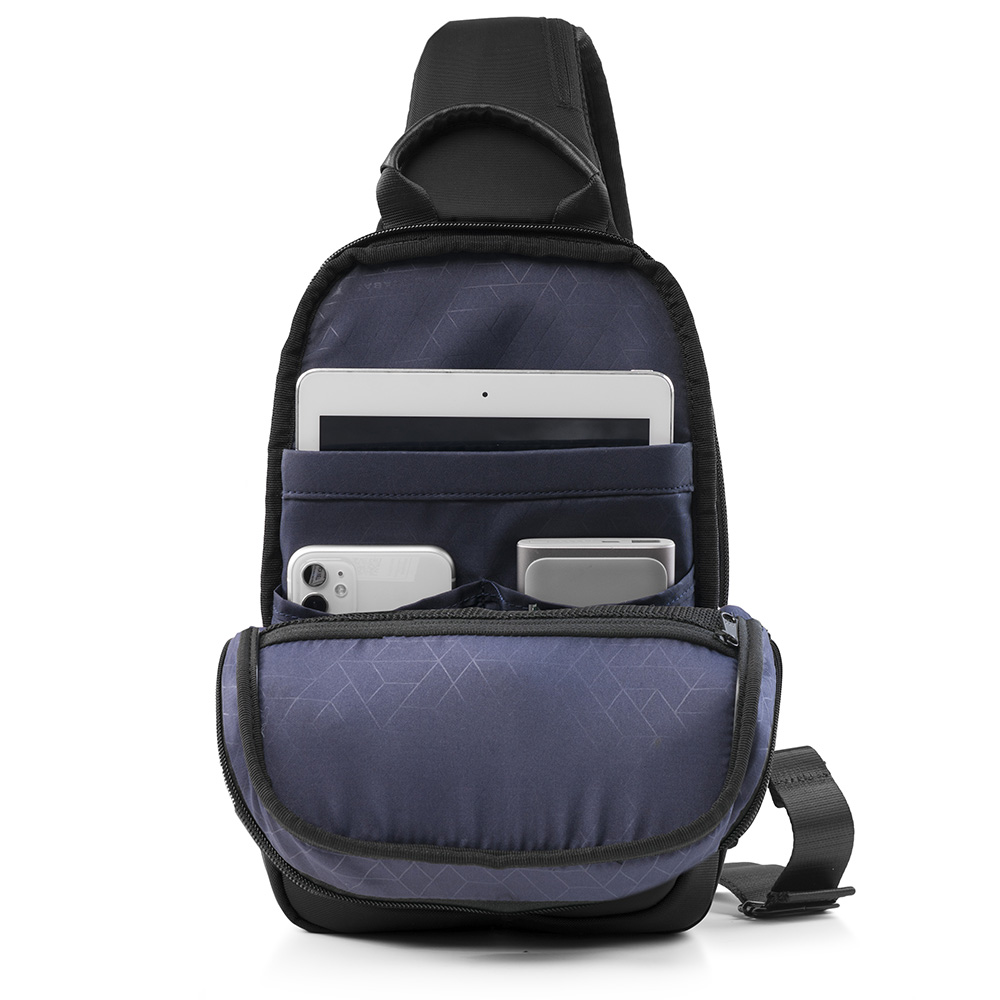 Túi đeo chéo thời trang KINGBAG JULIUS I cổng USB, nhiều ngăn, chống trộm, vải kháng nước tốt - Hàng chính hãng