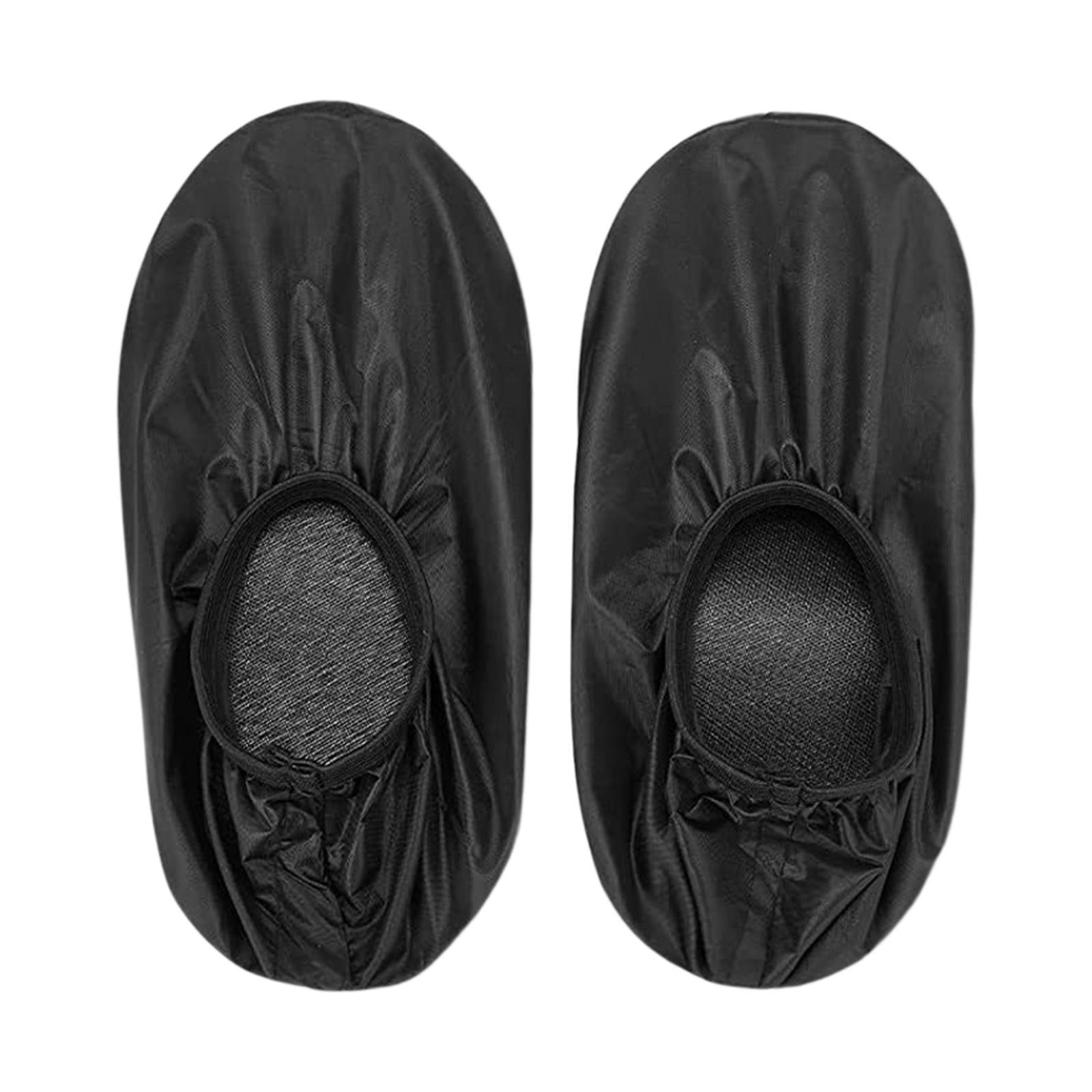 Bowling Shoe Cover 2Pcs Adjustable Portable Overshoes Universal Shoe Protector Durable Thick for Indoor Sports Travel Children Women and Men